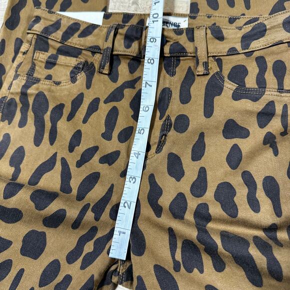 L'AGENCE NWT Margot High Rise Skinny Cropped Jeans Leopard Print Size 25 - Picture 10 of 11